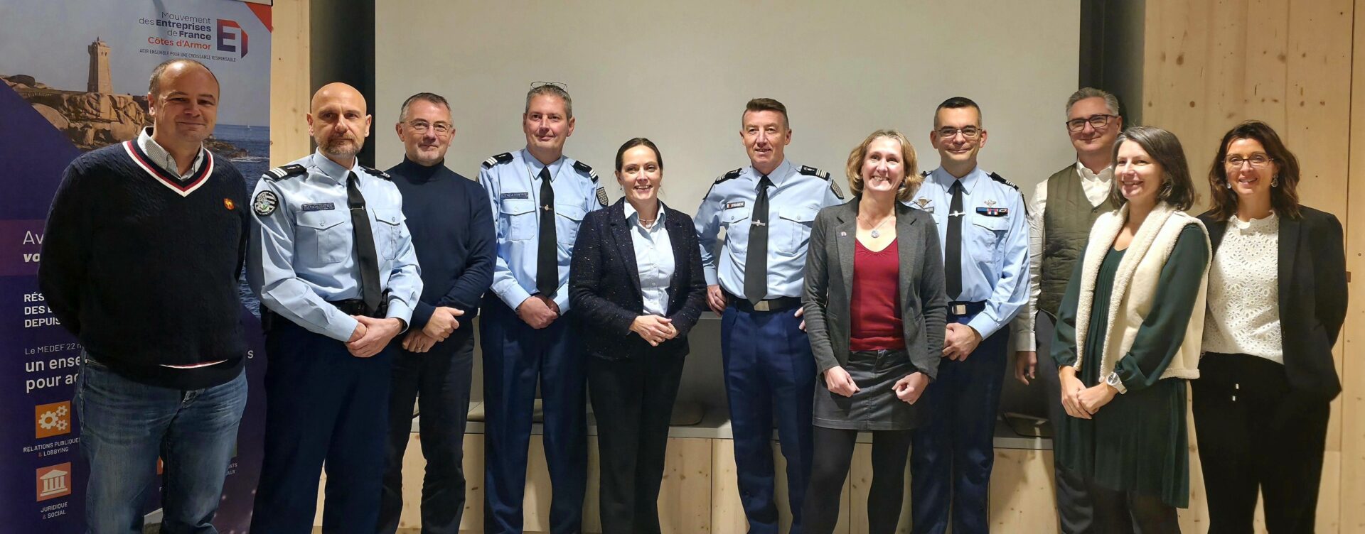 CA du Medef Côtes d'Armor dans les locaux de la FBTP et signature d'une convention tripartite GDD22, UIMM 22 et MEDEF 22 pour la sécurité des entreprises costarmoricaines