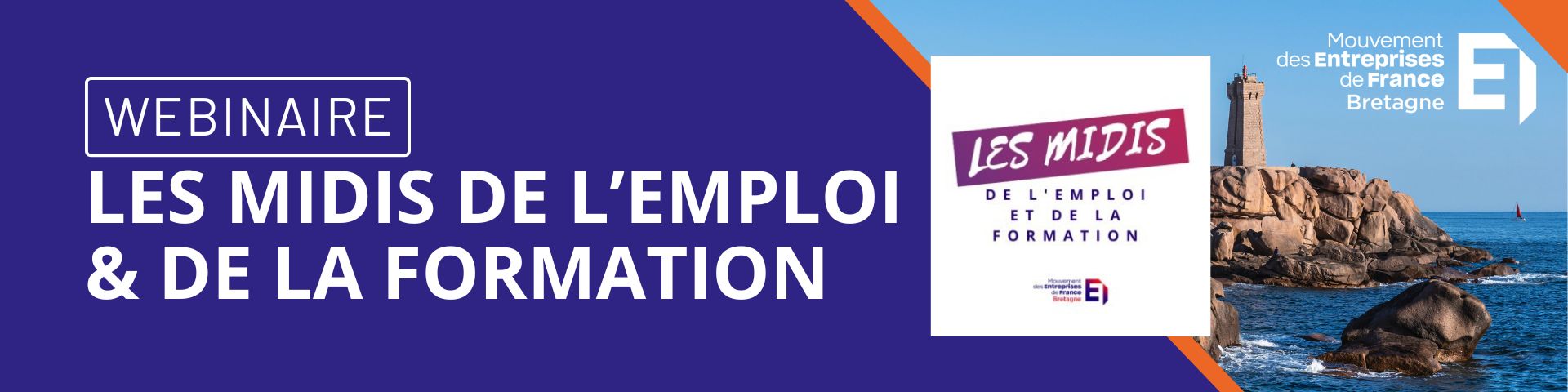 1er rendez-vous des midis de l'emploi et de la formation organisés par le MEDEF Bretagne.