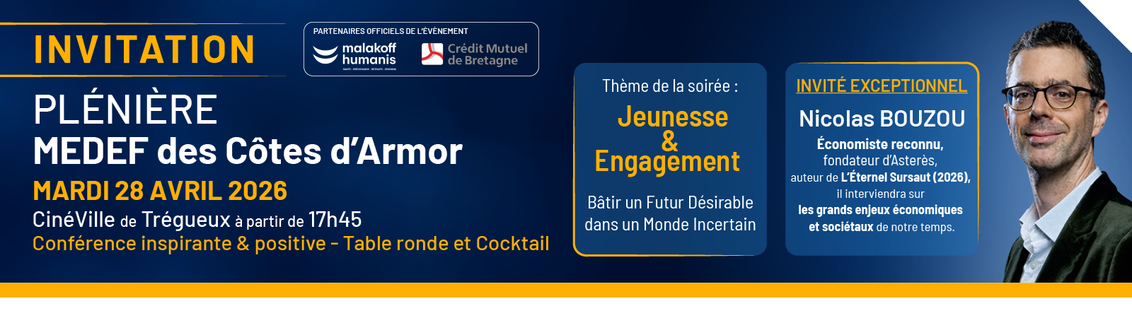 PLENIERE 2026 DU MEDEF CÔTES D'ARMOR - 28 AVRIL 2026