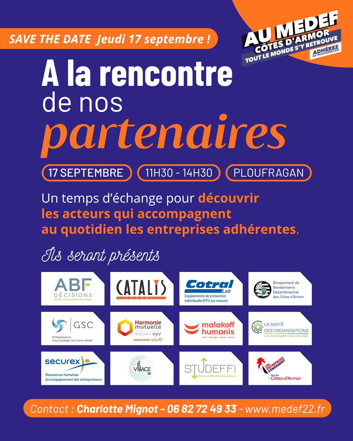 Rencontrez les partenaires du MEDEF 22 et découvrez comment ils peuvent vous accompagner au quotidien