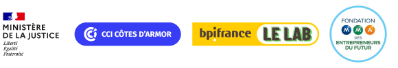 évènement organisé par le ministère de la justice, cci côtes d'armor, BPI france le lab, fondation MMA des entrepreneurs du futur