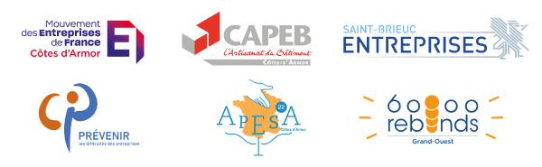 Partenaire de la CCI Côtes d'Armor pour cet évènement : MEDEF Côtes d'Armor, CAPEB, Saint-Brieuc Entreprises, Prévenir, Apesa, 6000 rebonds